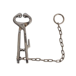 Pince à nez de taureau à longue chaîne, durable, de haute qualité, la plus vendue, pour l'insémination vétérinaire en gros - Product Image 2