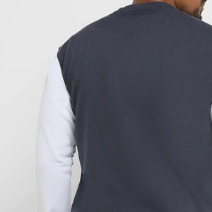 แจ็คเก็ตวาร์ซิตี้ขนสัตว์สำหรับฤดูหนาวแบบกำหนดเองสำหรับผู้ชาย สไตล์ไฮสตรีท กันลม ป้องกันแบคทีเรีย - Product Image 5