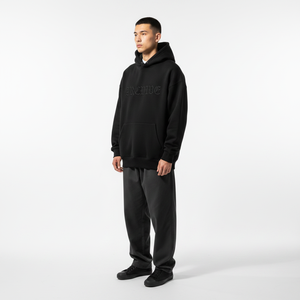 Felpa con Cappuccio Arcane da Uomo, Vestibilità Regolare, Nera, 100% Cotone French Terry, Casual, con Logo Frontale e Tasca, per l'Inverno, 300g - Product Image 5