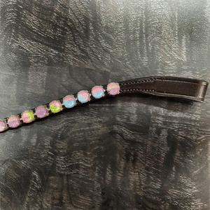 Banda de cejas de caballo clásica de 1 fila en forma de U profunda para cualquier equipo de caballo Nuevos productos de brida de caballo de cuero - Product Image 2