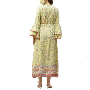 Vestido Estampado para Mujer, Atuendo con Estampado Floral Atractivo, Material Ligero de Primera Calidad, Elegante para Uso Diario - Product Image 2