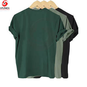 Camisetas de Verano para Hombre, Tallas Grandes, Ecológicas, de Manga Corta, con Logotipo Personalizado y Diseño de Hombros Caídos - Product Image 2