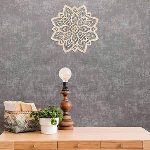 Panel Decorativo de Pared de Madera con Diseño de Estrella de Pétalos de Flores, Decoración Moderna para Sala de Estar, Dormitorio y Cafetería - Product Image 2