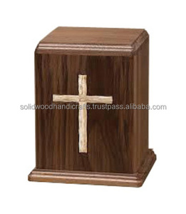 Urnas de cremación de madera de nuevo diseño para urnas de madera para adultos Urnas funerarias Tamaño personalizado Suministros funerarios - Product Image 4