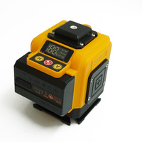 Niveau laser industriel OEM d'usine à faisceau vert 3D/4D, 360 degrés horizontal et vertical, auto-nivelant, indice de protection IP54, précision de 1 mm