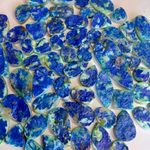 Cabujón de Azurita Natural Druzy, Gema Suelta Curativa de Forma Mixta Azul, de 20 a 40 mm, a Precio Mayorista - Product Image 2