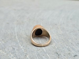 Oval <b>Abalone</b> <b>Shell</b> Ring 925 Sterling Silver 14K Gold Plated Gemstone Signet Ring Elegant Jewelry For Women - Product Image 2