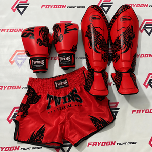 Equipo de Entrenamiento de Artes Marciales Hecho a Medida, Pantalones Cortos de Muay Thai, Guantes de Boxeo y Espinilleras, Equipo de Entrenamiento de Kickboxing, Set de Boxeo - Product Image 5