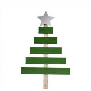 Ornement de Noël en bois écologique, décoration suspendue artisanale en bois naturel pour la décoration des fêtes - Product Image 2
