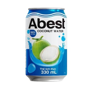 100% agua de coco orgánica 330ml jugo de fruta fresca concentrado latas de bebidas con ingredientes de azúcar seco ABEST Coco orgánico - Product Image 5
