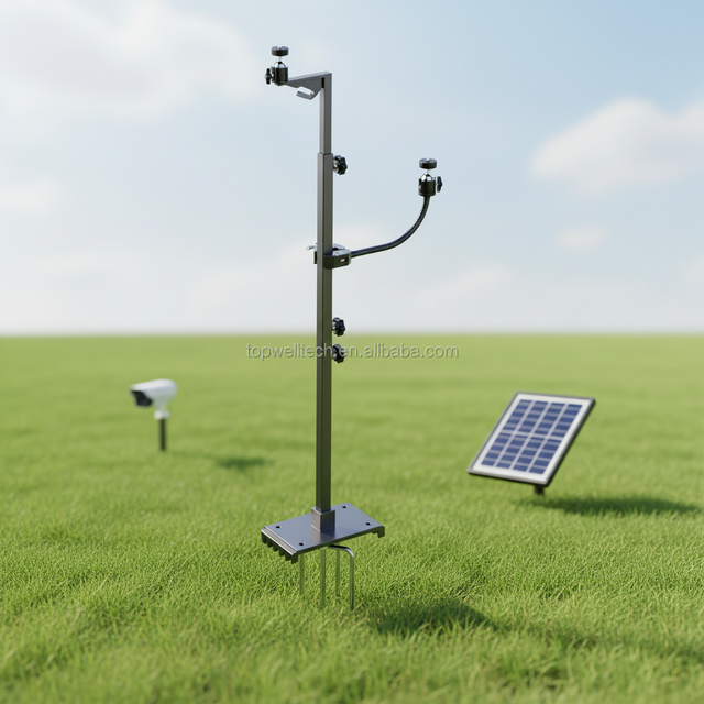 Durable Fully Adjustable Portable Easy to Install Hunting Outdoor Ground Mount Works on Cameras Solar Panel