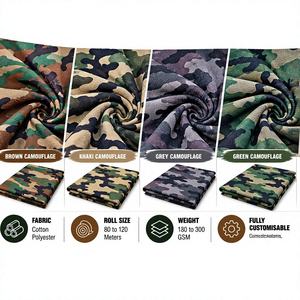 Tissus tactiques imprimés camouflage Woodland de qualité supérieure, durables, entièrement personnalisables, conformes ISO, commandes en gros, fabricant - Product Image 1