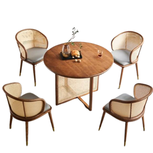 Ensemble de table à manger ronde, meubles de maison, ensemble de restaurant, ensemble de salle à manger de qualité supérieure en vente - Product Image 1