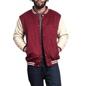 Wholesale Custom Latest Designs <b>Long</b> Sleeve Baseball Varsity <b>Jacket</b> <b>Men</b> Plain Blank Varsity <b>Jackets</b> - Product Image 1