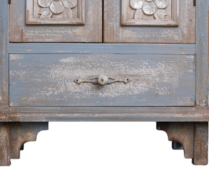 Armoire en bois pour vêtements, modèle Gingham, finition mate, 2 portes avec tiroir - Offre Spéciale - Product Image 6