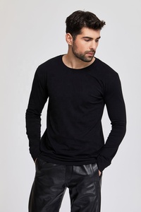 Camiseta Deportiva de Manga Larga para Hombre, 100% Algodón, Secado Rápido, Transpirable, Antipilling, Holgada, para Entrenamiento, Running, Gimnasio y Fitness - Product Image 2