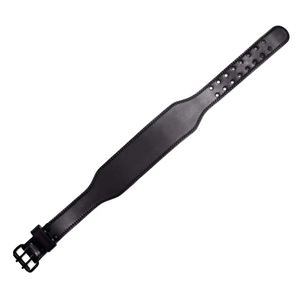 Cinturón de Levantamiento de Pesas Transpirable de Cuero Vacuno, Antideslizante, con Cierre de Gancho y Bucle, Unisex, Soporte Lumbar para Entrenamiento de Fuerza - Product Image 1
