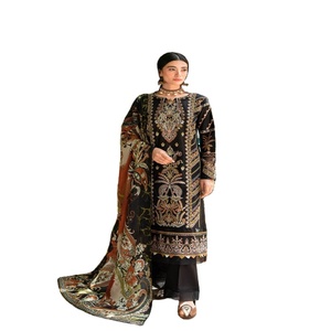 Ramsha Vol MASHAAL-8 Maxi Frock Heavy Embroidered Lawn Three-Piece Punjabi Suit for Women <b>Eid</b> <b>Dresses</b> <b>Pakistani</b> Salwar Kameez - Product Image 1