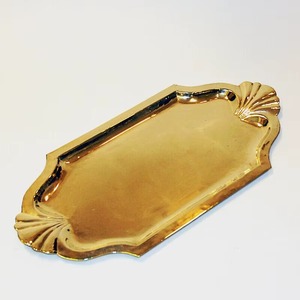 Stainless Steel Serving <b>Tray</b> With Leaf Handles Heavy Duty Metal Serving <b>Tray</b> Finish for Food Service - Product Image 5