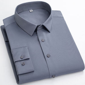 Chemise de bureau formelle pour homme 100% coton, col rabattu, respirante, anti-UV, tissu satiné, imprimé numérique, vêtements personnalisés - Product Image 6