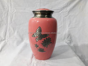Urna de Cremación de Aluminio al por Mayor, con Diseño de Mariposa Dorada, Personalizable, de 10 Pulgadas, Estilo Americano, para Cenizas Humanas o de Mascotas - Product Image 3