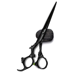 Tijeras de Entresacar Profesionales de Acero Inoxidable Black Dragon para Peluquería y Barbería, Juego para Diestros con Mango de Dragón, Premium, Afiladas, 30 - Product Image 3