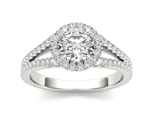 Anillo Solitario de Oro Sólido de 14K con Diamante Cultivado en Laboratorio de 1 Quilate, Corte Brillante Redondo VVS EF, para Uso Diario, Bodas, Estilo Moderno - Product Image 4