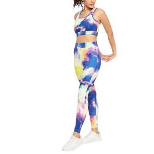 Conjunto de yoga con sujetador deportivo y pantalones, servicios OEM, último estilo, conjunto de yoga para mujer de alta calidad, conjunto de yoga para mujer con diseño personalizado - Product Image 4