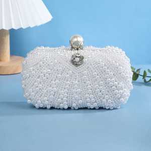 Bolso de Mano Bordado de Bajo Costo con Trabajo Manual Artístico Tradicional para Bodas, Fiestas y Uso Festivo, Bolso de Mano Bordado de Moda - Product Image 3