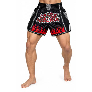 Conjunto de Boxeo Muay Thai de Invierno, Talla XXL, Tela Transpirable de Alta Calidad, Shorts MMA con Logotipo Personalizado, Cintura Elástica Ecológica para Fitness - Product Image 5