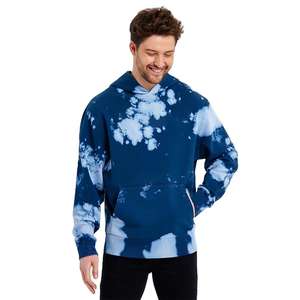 Sweat-shirt à capuche unisexe en molleton de coton surdimensionné, coupe ample, tie-dye, streetwear, personnalisable avec logo, vente en gros - Product Image 2