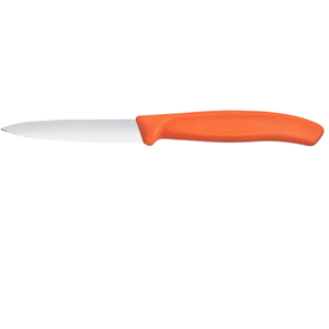 Cuchillos de pelar con mango naranja, hoja afilada de acero inoxidable, cuchillos de cocina para pelar, cortar frutas, verduras y alimentos - Product Image 1