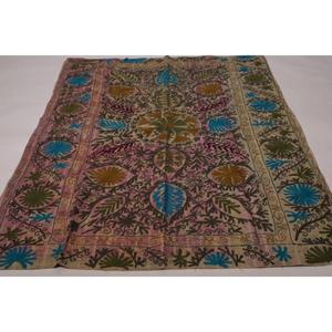 Handmade Eco-Friendly Washable All-Season Boho Kantha Suzani <b>Quilt</b> Vintage Cotton Floral Embroidery Indian Bedspread <b>Throw</b> - Product Image 2