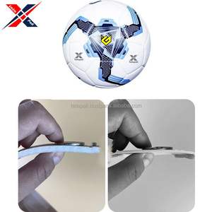 ลูกฟุตบอลคุณภาพสูง ออกแบบโลโก้และดีไซน์เองได้ ขนาด 5 สำหรับฝึกซ้อมและแข่งขัน สีฟ้าขาว สำหรับกีฬา - Product Image 3