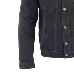 Men's Vintage Streetwear Denim Jacket Loose Fit Solid Color Button Closure Casual Winter Wear 100% Cotton Woven Fabric <b>Light</b> - Product Image 5