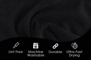 Chiffons de nettoyage en microfibre tissée (lot économique de 36) 16" x 16" Séchage rapide Très absorbants Sans peluches Réutilisables - Product Image 2