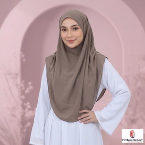 High Quality Chiffon Hijab Scarf Custom <b>Silk</b> Feel <b>Head</b> <b>Wrap</b> Shawl OEM ODM Manufacturing Service Provider - Product Image 4
