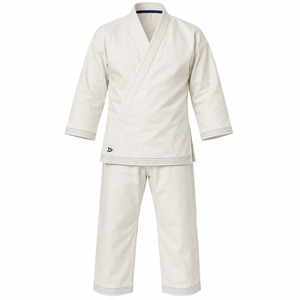 Dravelle Industry Judo Uniform Adult Unisex <b>White</b> 100% Cotton 240g Durable Regular Fit Breathable Quick Dry Lightweight Kit - Product Image 1