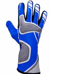 Guantes de Carreras de Dedo Completo Azules de Poliéster y Algodón Impermeables Ligeros Antideslizantes con Cierre de Gancho y Bucle Unisex para Invierno y Exteriores con Paneles - Product Image 2