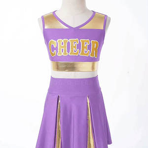 Uniforme de Porristas de Primera Calidad, Diferentes Colores, Transpirable, Ligero, de Color Sólido - Product Image 3