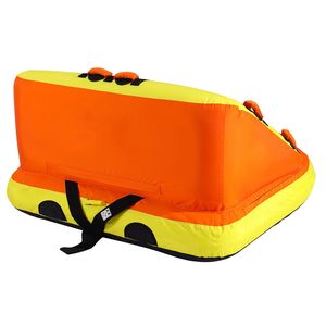Bouée gonflable tractable pour 1-2 personnes, capacité 340 lb, avec sièges et dossier en PVC, pour sports nautiques, capacité 12 personnes - Product Image 4