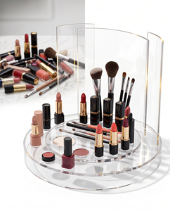 Expositor de Acrílico LED para Brochas de Maquillaje, Nuevo Expositor de Lujo para Cosméticos y Lápices Labiales, Soporte de Sobremesa para Brillo Labial - Product Image 2