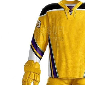Uniforme de Hockey sobre Hielo Transpirable de Poliéster Fabricado en Pakistán, con Tallas y Colores Personalizados para Venta en Línea - Product Image 4