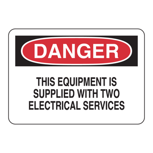 Panneau de signalisation Brady Danger Electrical Services 7x10 pouces, imprimé UV sur plaque PC pour zones de sécurité industrielle - Product Image 2