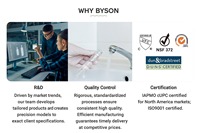 BYSON ST10518 Ensemble de remplacement premium du noyau de vanne de régulation de débit d'eau interne pour mitigeur de douche à effet pluie de salle de bain