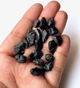 Black Spinel <b>Raw</b> Stones Natural Rough <b>Crystals</b> Loose Gemstone Mineral Specimen Bulk Wholesale Jewelry Use IGI Certified Light - Product Image 2