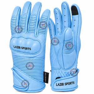 Gants de moto en cuir véritable respirants et légers, grande taille, pour hommes et femmes, pour la conduite, la course et le tourisme à moto - Product Image 4