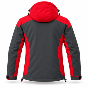 Chaqueta de Invierno Softshell para Hombre, Diseño Color Block, Impermeable, Cortavientos, Forro Polar, Múltiples Bolsillos, OEM - Product Image 3