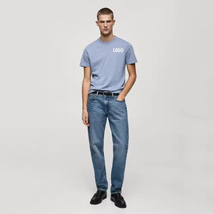 T-shirt en coton à manches courtes, coupe ample, effet délavé, pour homme, style décontracté, nouvelle arrivée, 100% coton, coupe ample - Product Image 3