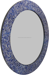 กระจกโมเสคทำมือพร้อมกรอบไม้ หนา 6 มม. ดีไซน์โมเดิร์นสไตล์ฟาร์มเฮาส์ สำหรับตกแต่งห้องนอน ห้องนั่งเล่น ห้องน้ำ และบ้าน - Product Image 5